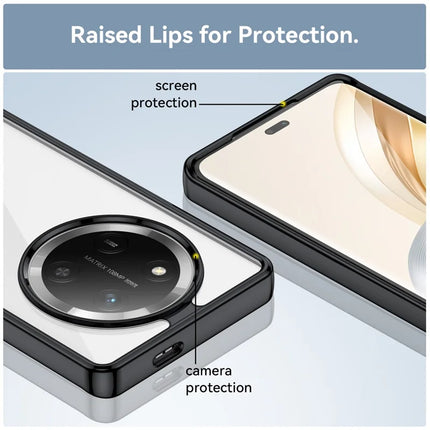For Honor X9c 5G / Magic7 Lite 5G / X60 Pro 5G Case TPU + Acrylic Protective Clear Phone Cover