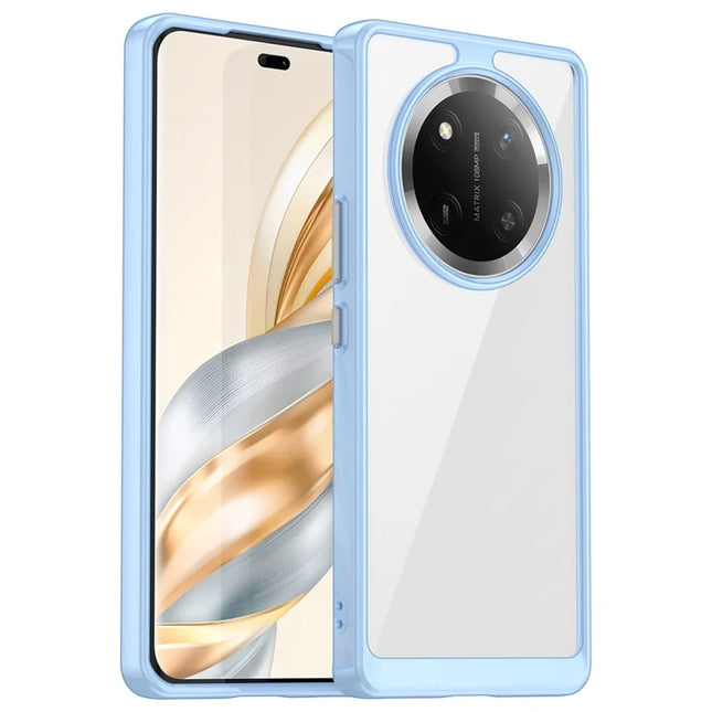 For Honor X9c 5G / Magic7 Lite 5G / X60 Pro 5G Case TPU + Acrylic Protective Clear Phone Cover - Blue