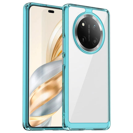 For Honor X9c 5G / Magic7 Lite 5G / X60 Pro 5G Case TPU + Acrylic Protective Clear Phone Cover - Transparent Blue