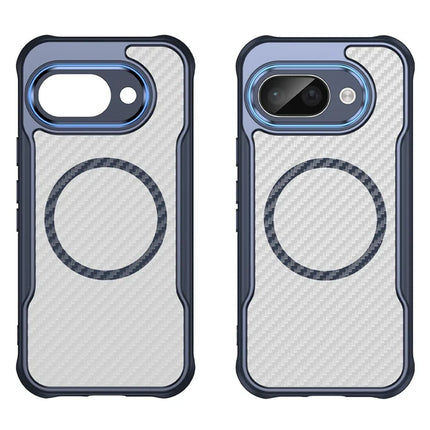For Google Pixel 9a Case Compatible with MagSafe Hybrid Phone Cover Carbon Fiber