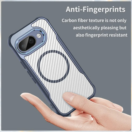 For Google Pixel 9a Case Compatible with MagSafe Hybrid Phone Cover Carbon Fiber