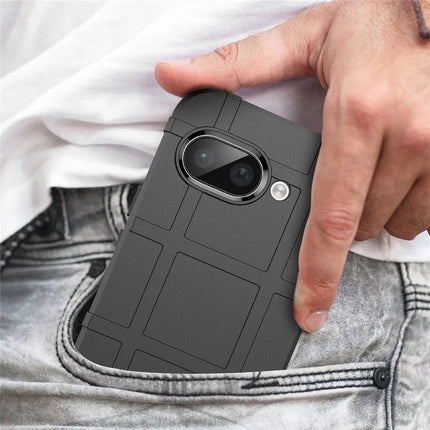 For Google Pixel 9a Case Grid Design Soft TPU Scratch-Proof Phone Cover