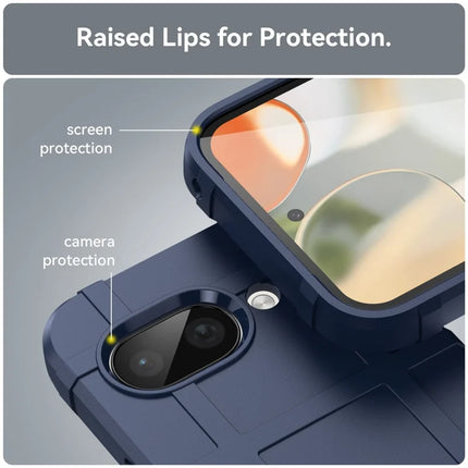 For Google Pixel 9a Case Grid Design Soft TPU Scratch-Proof Phone Cover