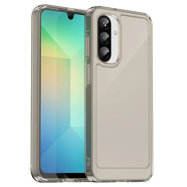 For Samsung Galaxy A26 5G Case TPU Shockproof Phone Back Cover - Transparent Grey