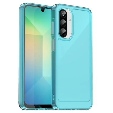 For Samsung Galaxy A26 5G Case TPU Shockproof Phone Back Cover - Transparent Blue