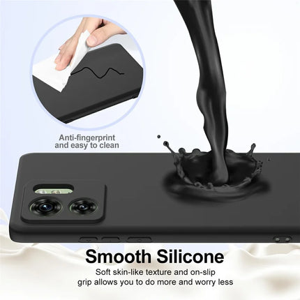 For Motorola Edge (2023) 5G Case Compatible with MagSafe Liquid Silicone Phone Cover with Lanyard