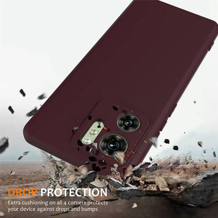 For Motorola Edge (2023) 5G Case Compatible with MagSafe Liquid Silicone Phone Cover with Lanyard