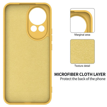 For Huawei nova 12 5G Case Liquid Silicone Phone Back Cover with Hand Strap