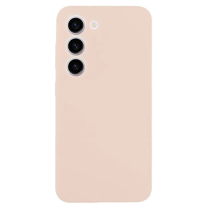 For Samsung Galaxy S23+ Cell Phone Case Liquid Silicone Dropproof Cover - Pink