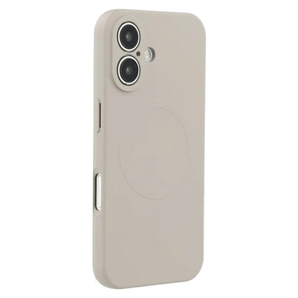 For iPhone 16 Case Compatible with MagSafe Shockproof TPU Phone Cover - Titanium Grey