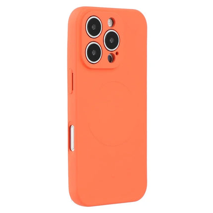 For iPhone 16 Pro Max Case Compatible with MagSafe Shockproof TPU Phone Cover - Orange