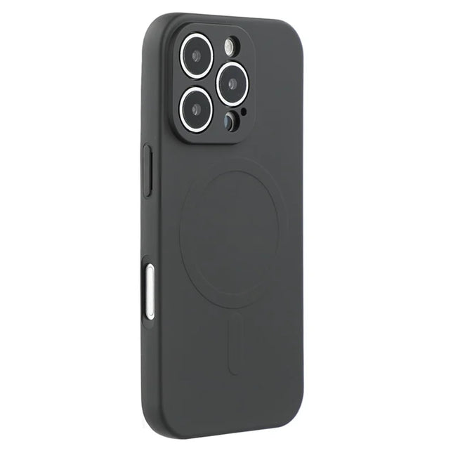 For iPhone 16 Pro Max Case Compatible with MagSafe Shockproof TPU Phone Cover - Black