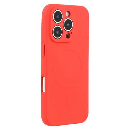 For iPhone 16 Pro Max Case Compatible with MagSafe Shockproof TPU Phone Cover - Red