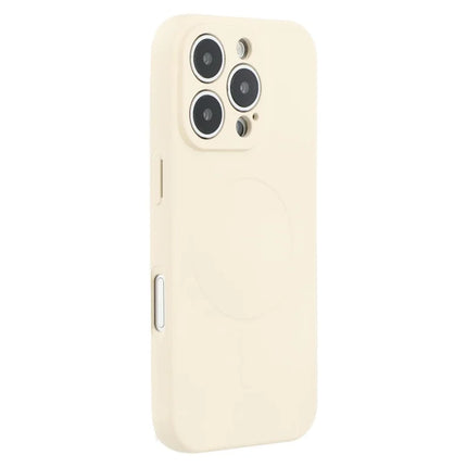 For iPhone 16 Pro Max Case Compatible with MagSafe Shockproof TPU Phone Cover - White