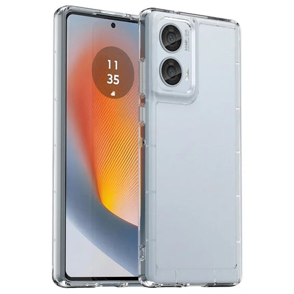 For Motorola Edge 50 Fusion 5G Case TPU Shockproof Phone Back Cover - Transparent