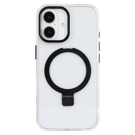 For iPhone 16 Case Compatible with MagSafe Kickstand TPU + PC Clear Phone Cover