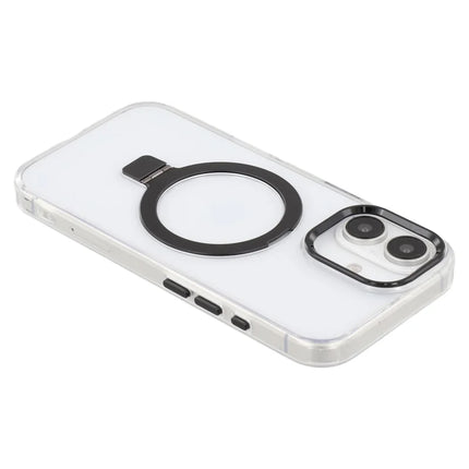 For iPhone 16 Case Compatible with MagSafe Kickstand TPU + PC Clear Phone Cover