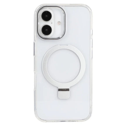 For iPhone 16 Case Compatible with MagSafe Kickstand TPU + PC Clear Phone Cover