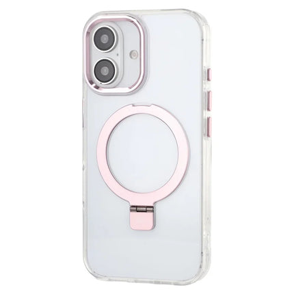 For iPhone 16 Case Compatible with MagSafe Kickstand TPU + PC Clear Phone Cover