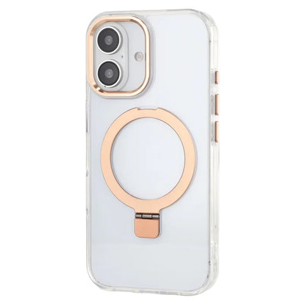 For iPhone 16 Case Compatible with MagSafe Kickstand TPU + PC Clear Phone Cover