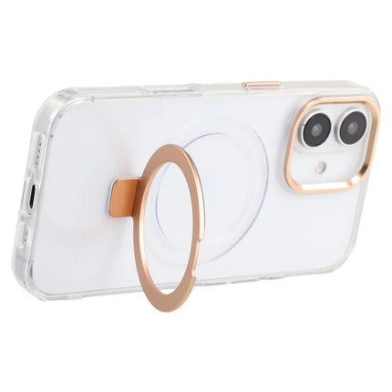 For iPhone 16 Case Compatible with MagSafe Kickstand TPU + PC Clear Phone Cover