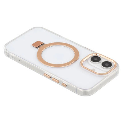 For iPhone 16 Case Compatible with MagSafe Kickstand TPU + PC Clear Phone Cover