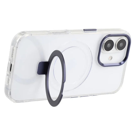 For iPhone 16 Case Compatible with MagSafe Kickstand TPU + PC Clear Phone Cover