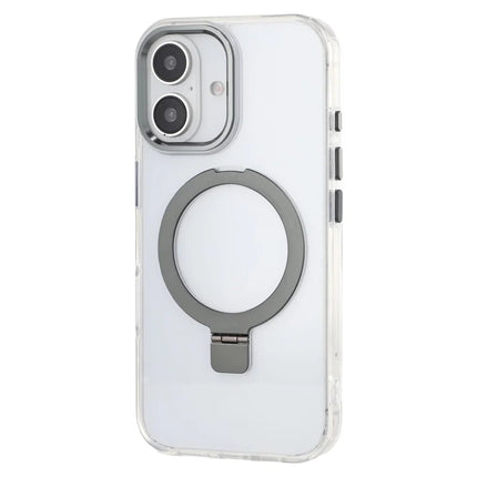 For iPhone 16 Case Compatible with MagSafe Kickstand TPU + PC Clear Phone Cover