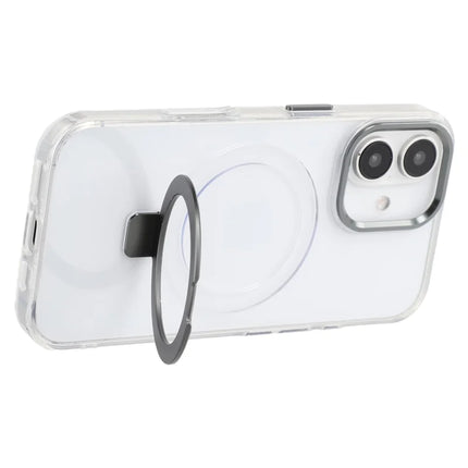 For iPhone 16 Case Compatible with MagSafe Kickstand TPU + PC Clear Phone Cover