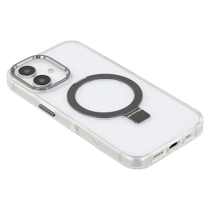 For iPhone 16 Case Compatible with MagSafe Kickstand TPU + PC Clear Phone Cover