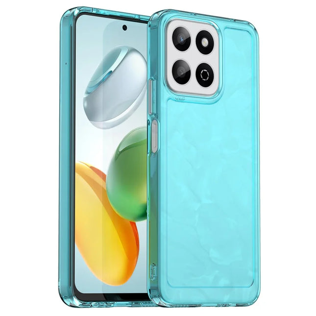 For Honor 200 Smart 5G / Play 60 Plus 5G Case TPU Shockproof Phone Back Cover - Transparent Blue