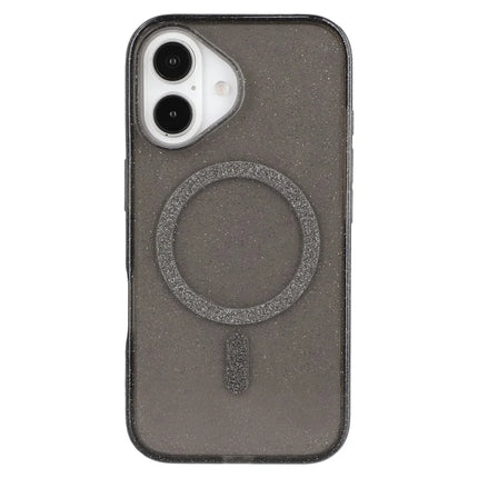 For iPhone 16 Plus Case Compatible with MagSafe 2.0mm PC + TPU Glitter Phone Cover