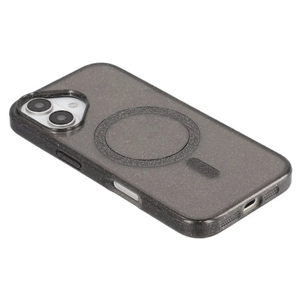 For iPhone 16 Plus Case Compatible with MagSafe 2.0mm PC + TPU Glitter Phone Cover