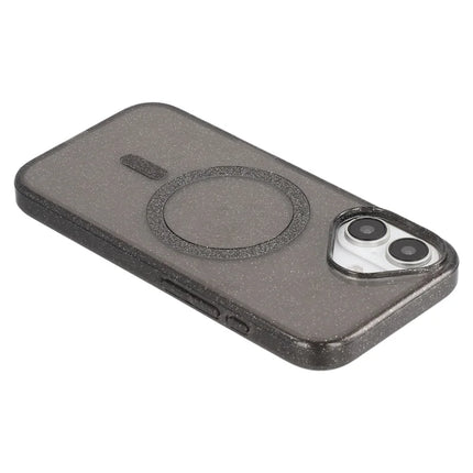 For iPhone 16 Plus Case Compatible with MagSafe 2.0mm PC + TPU Glitter Phone Cover