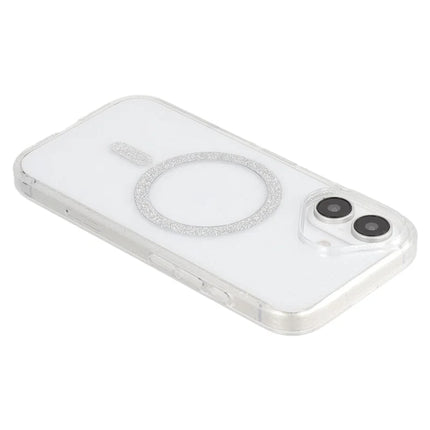 For iPhone 16 Plus Case Compatible with MagSafe 2.0mm PC + TPU Glitter Phone Cover