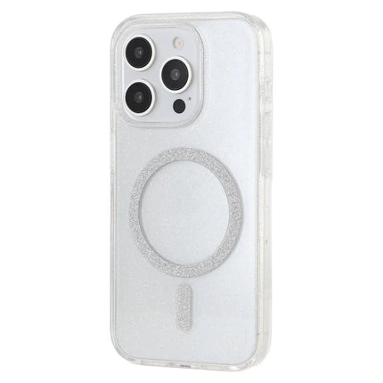 ShopCaseCart Slim Lightweight iPhone 15 Pro Protective cover Compatible with MagSafe 2.0mm PC + TPU Glitter Phone Guard