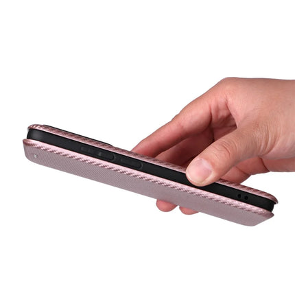 For Realme GT 7 Pro 5G Case Carbon Fiber Texture Drop-Proof PU Leather Phone Cover