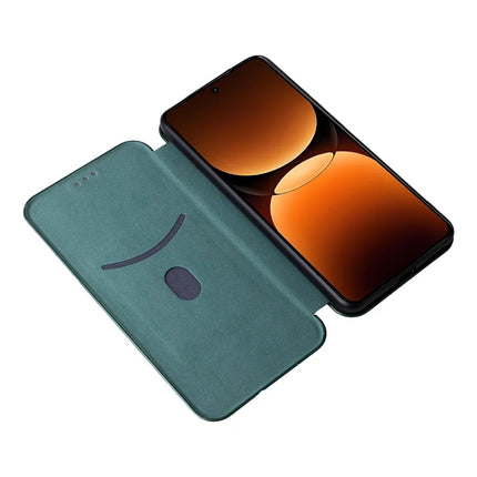 For Realme GT 7 Pro 5G Case Carbon Fiber Texture Drop-Proof PU Leather Phone Cover