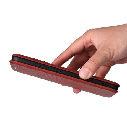 For Realme GT 7 Pro 5G Case Carbon Fiber Texture Drop-Proof PU Leather Phone Cover