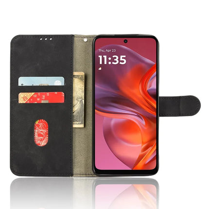 For Motorola Moto G05 4G Leather Case Skin Feel Anti Drop Wallet Flip Phone Cover