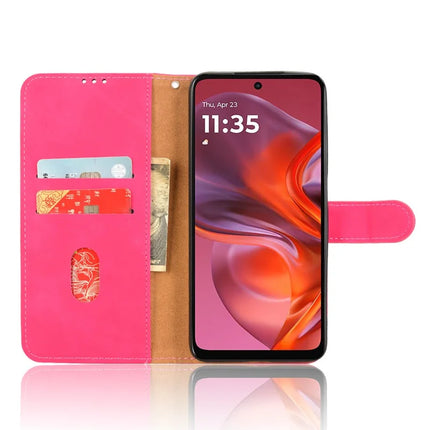 For Motorola Moto G05 4G Leather Case Skin Feel Anti Drop Wallet Flip Phone Cover