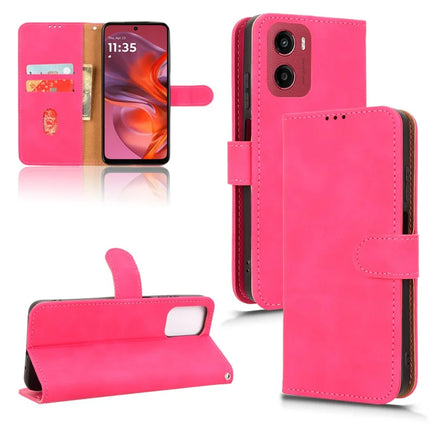 For Motorola Moto G05 4G Leather Case Skin Feel Anti Drop Wallet Flip Phone Cover