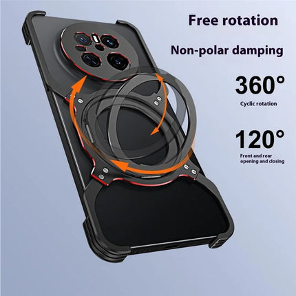 For Huawei Mate 70 Kickstand Case Metal Bumper Magnetic Phone Cover