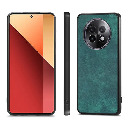 For Realme 13+ 5G Case Shockproof Slim Retro Leather Phone Back Cover