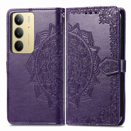 For Realme C75 Wallet Case Mandala Flower Leather Phone Cover Stand