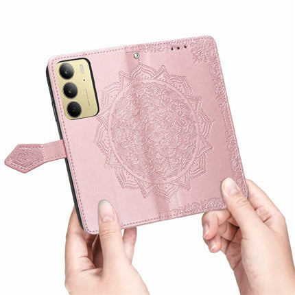 For Realme C75 Wallet Case Mandala Flower Leather Phone Cover Stand