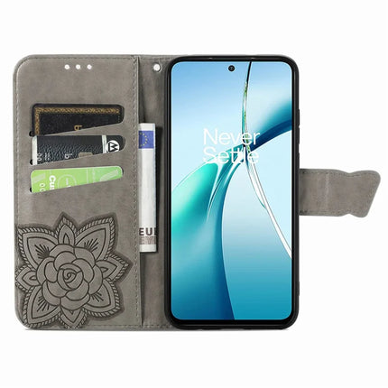 For Realme C75 Case with Strap Butterfly Pattern PU Leather Wallet Phone Cover