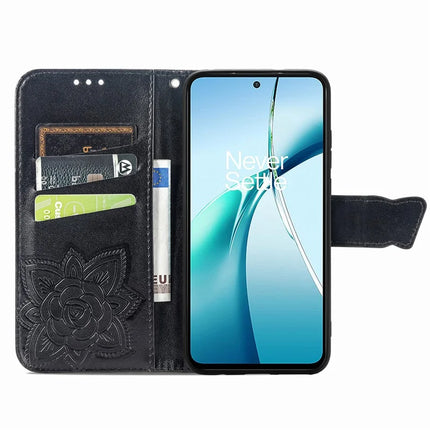 For Realme C75 Case with Strap Butterfly Pattern PU Leather Wallet Phone Cover
