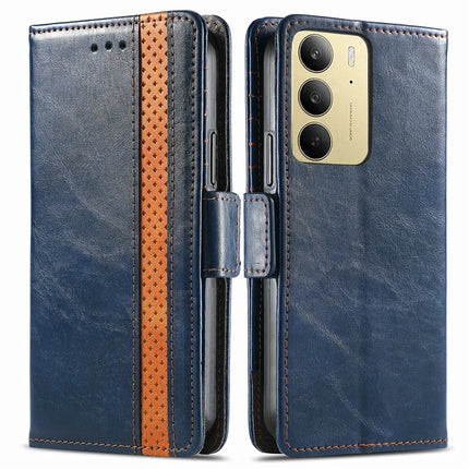 For Realme C75 Case CASENEO 002 Series RFID Blocking Leather Wallet Stand Phone Cover