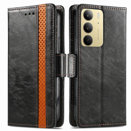For Realme C75 Case CASENEO 002 Series RFID Blocking Leather Wallet Stand Phone Cover